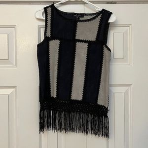 Romeo & Juliet Couture Fringe Patchwork Top